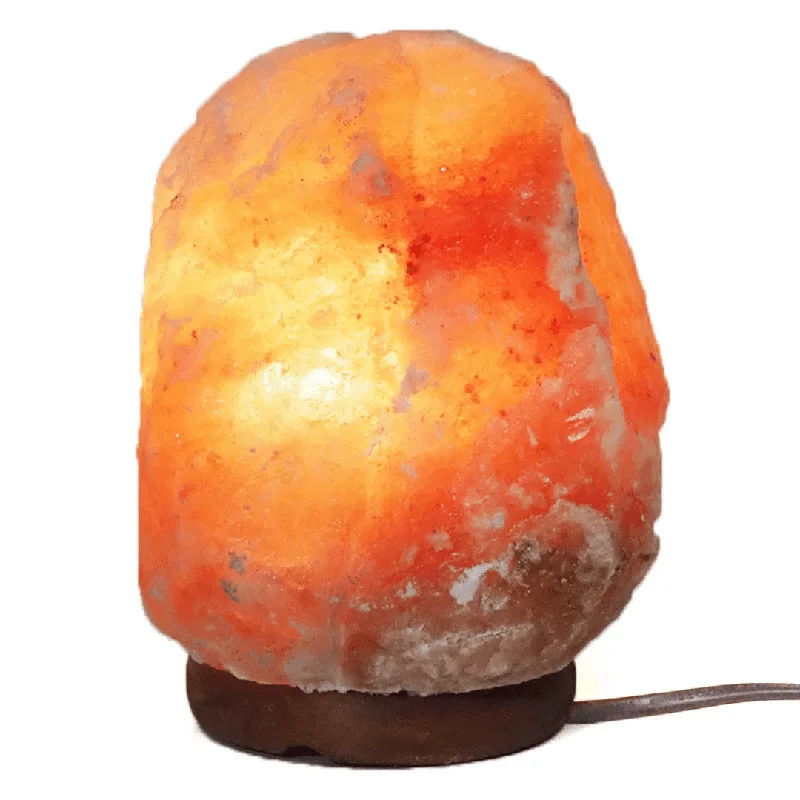 Large Salt Lamps for Living Room Centrepiece3-5kg Himalayan Salt Lamp on Timber Base