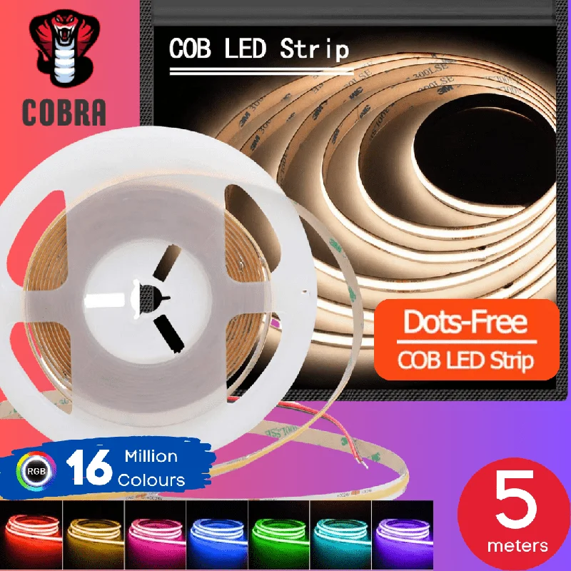 Salt Lamps for Guest Rooms to Add a Cozy Touch5 meter COBRA Pro Spectra 75W Dotless LED Strip Kit - RGB