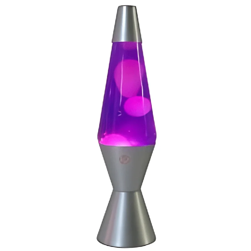 Purple Salt Lamps for a Mysterious AmbianceLava Lamp Diamond Motion Large 37cm - Purple White