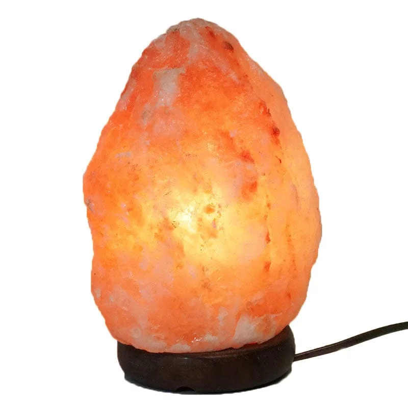 Natural Himalayan Salt Lamps with Soft Glow2kg-3kg Himalayan Salt Lamp on Timber Base