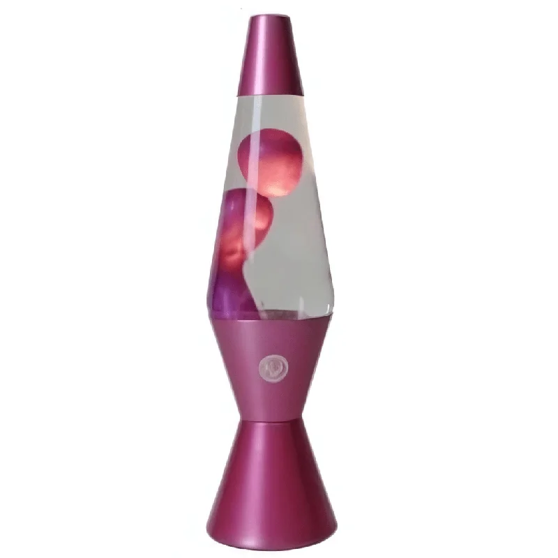 USB - Powered Salt Lamps for Easy ChargingLava Lamp Diamond Motion Large 37cm - Metallic Pink