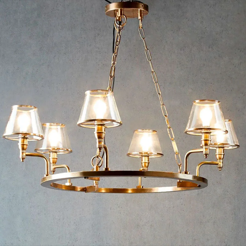 French Country Chandeliers with a Romantic AuraClassic Ring Brass Chandelier