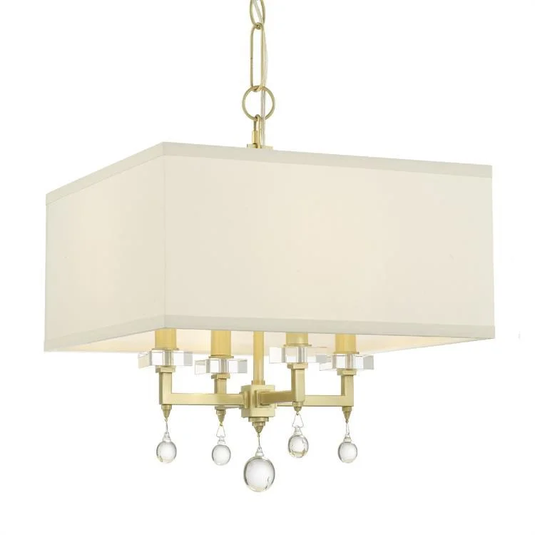 Chandeliers with Metal Frames in Copper FinishPaxton Four-Light Mini Chandelier