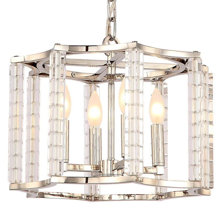 Chandeliers with Metal Frames in Bronze FinishCarson Four-Light Mini Chandelier