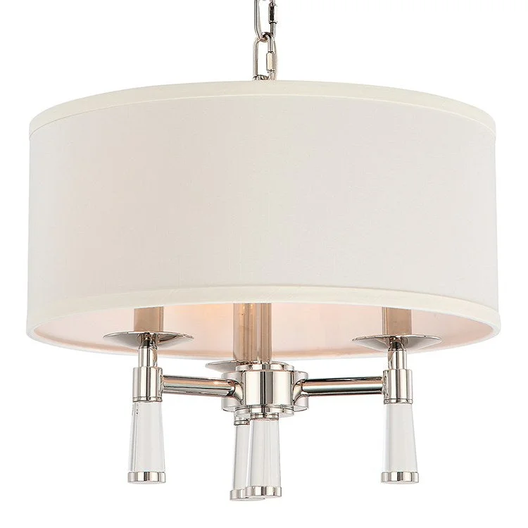 Chandeliers with Frosted Glass for a Softer Light DiffusionBaxter Three-Light Mini Chandelier