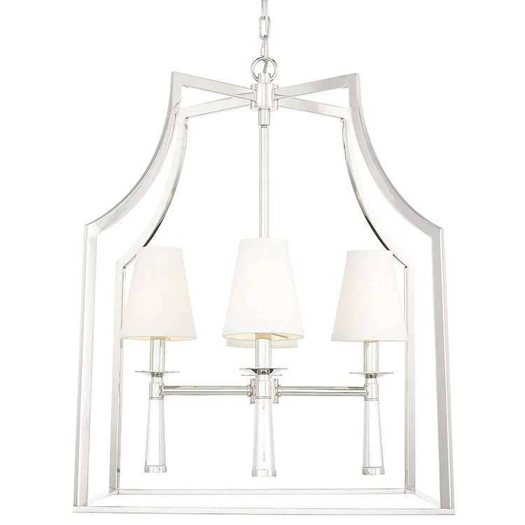 Oversized Chandeliers as a Statement Piece in Living RoomsBaxter Four-Light Chandelier