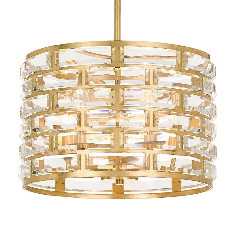 Chandeliers with Metal Frames in Gold FinishMeridian Five-Light Chandelier