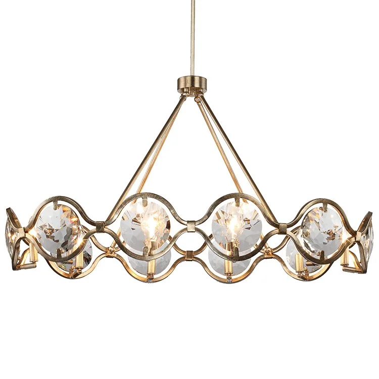 Mid - Century Modern Chandeliers for Vintage AppealQuincy Ten-Light Chandelier