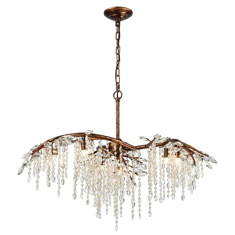 Industrial Iron Chandeliers for Loft - Inspired SpacesElia Six-Light Chandelier