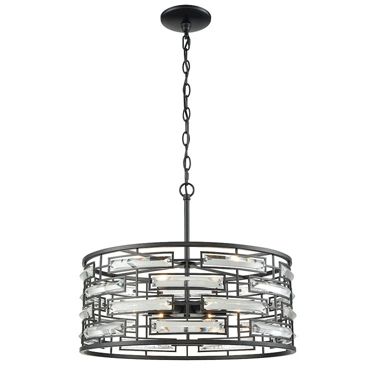 Modern Crystal Chandeliers for Contemporary HomesLineo Six-Light Chandelier