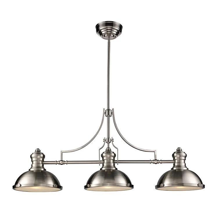 Chandeliers with Multiple Lights for Maximum IlluminationChadwick Three-Light LED Billiard Chandelier