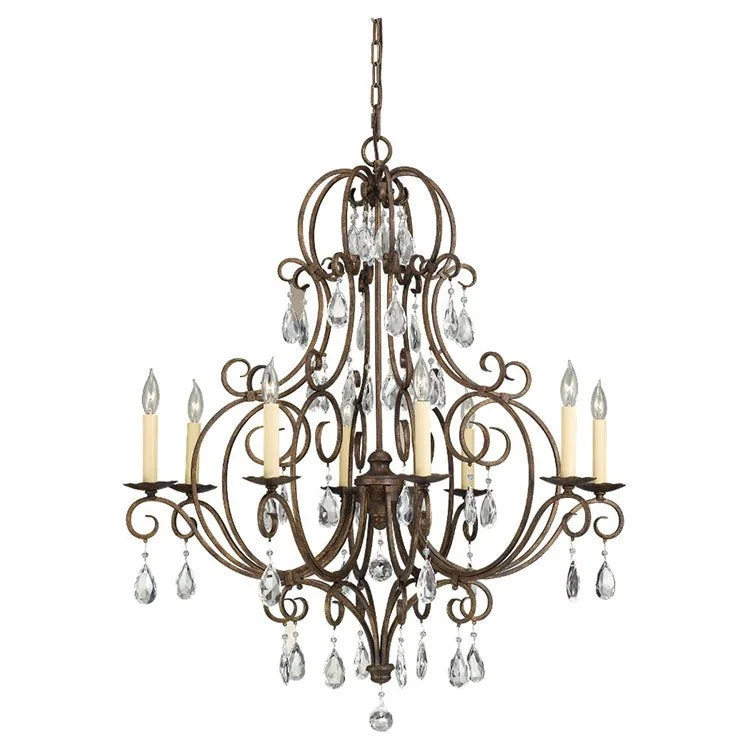 Modern Crystal Chandeliers for Contemporary HomesChateau Eight-Light Single-Tier Chandelier