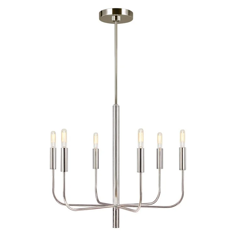 Art Deco Chandeliers for a Retro - Glam LookBrianna Six-Light Chandelier by Ellen