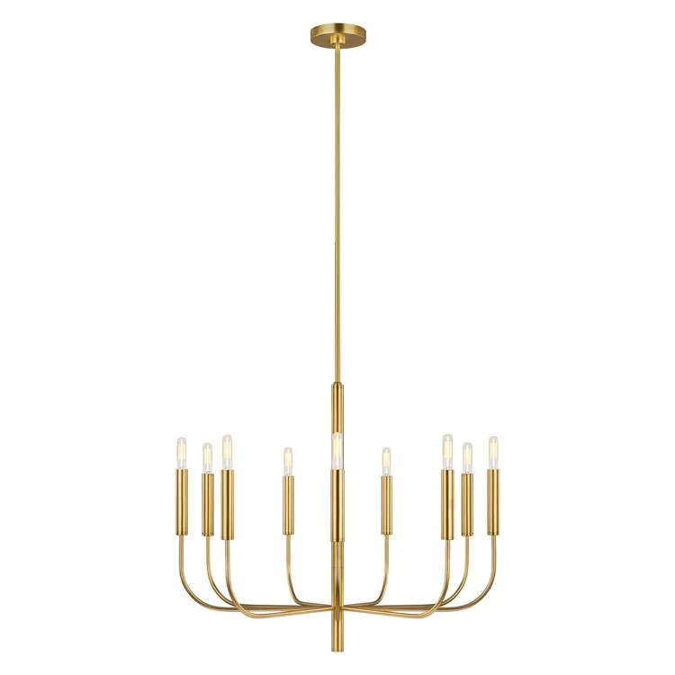 Traditional Brass Chandeliers for Classic InteriorsBrianna Nine-Light Chandelier by Ellen