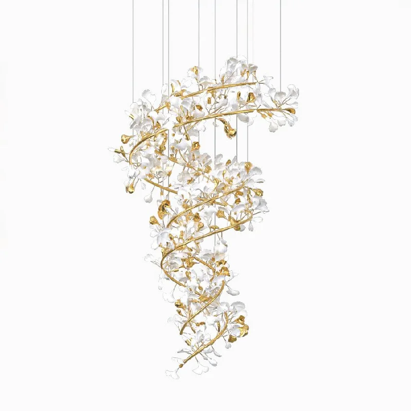 Industrial Iron Chandeliers for Loft - Inspired SpacesGingko Chandelier Q