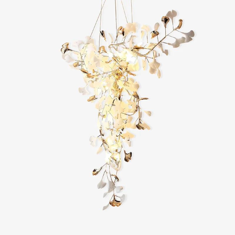 Small Chandeliers for Compact RoomsGinkgo Tip Tlying Chandelier