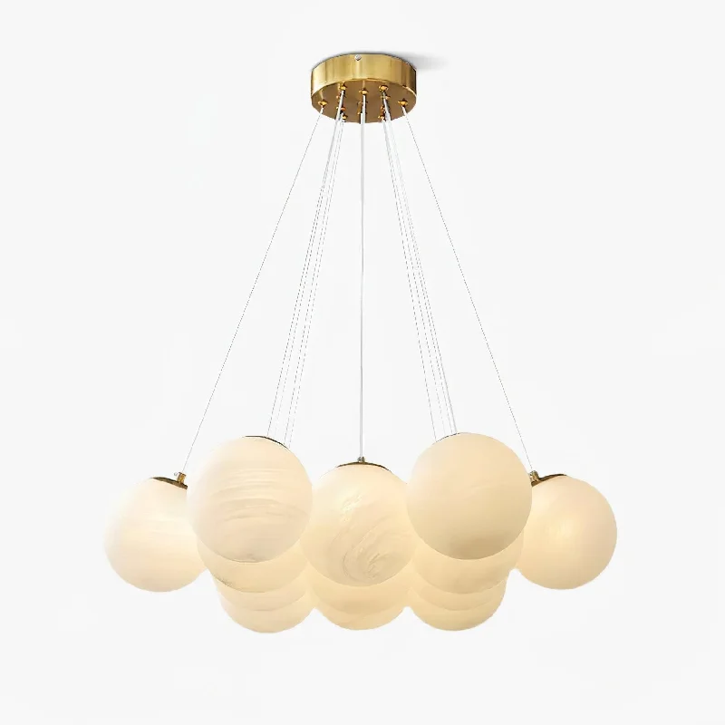 Chandeliers with Candle - Style Bulbs for a Classic AestheticGlass Cluster Chandelier