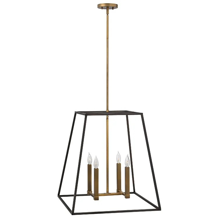 Chandeliers for High Ceilings to Fill Vertical SpaceFulton Four-Light Stem-Hung Pendant