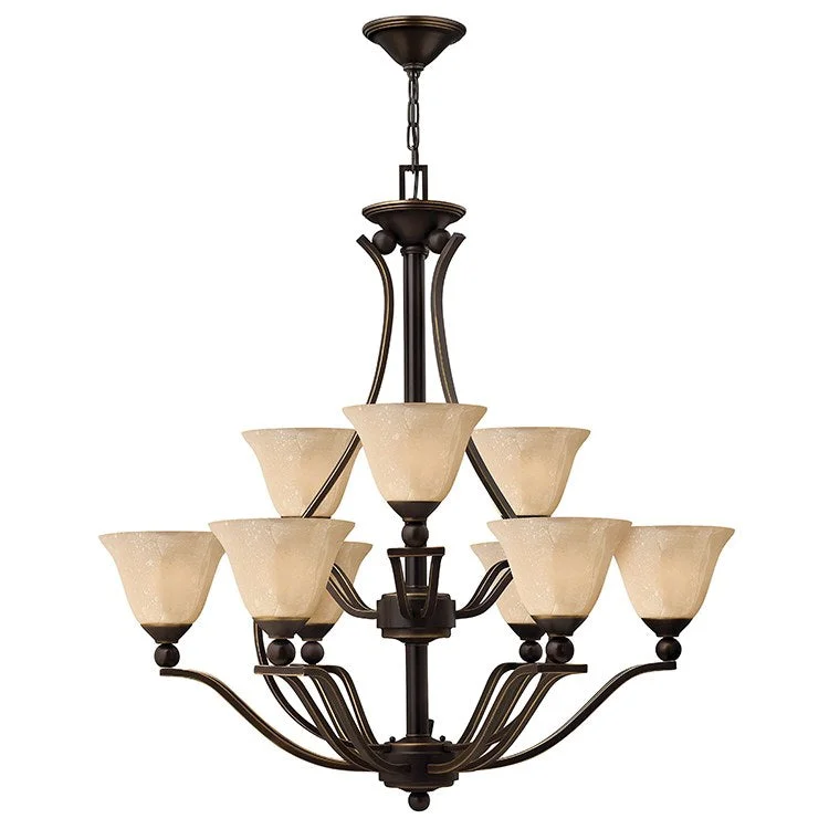 Mid - Century Modern Chandeliers for Vintage AppealBolla Nine-Light Two-Tier Chandelier