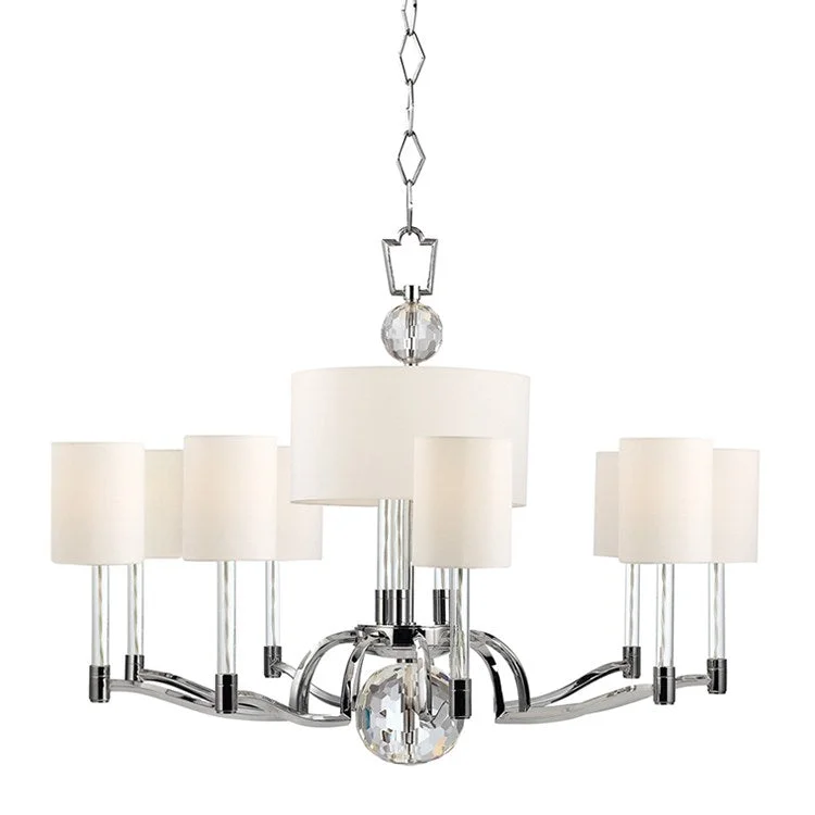 Chandeliers with Clear Crystal for a Sparkling EffectWaterloo Twelve-Light Chandelier