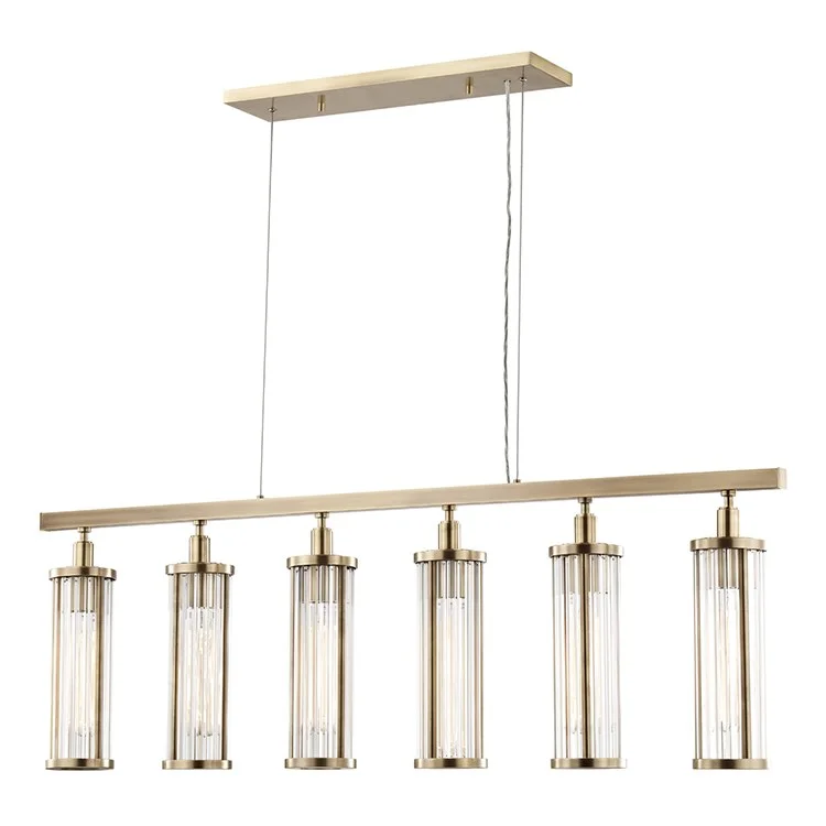 Chandeliers with Venetian Glass for a Luxurious LookMarley Six-Light Island Chandelier