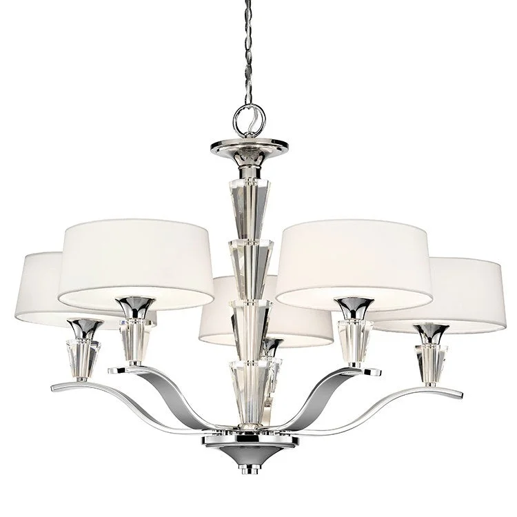 Oversized Chandeliers as a Statement Piece in Living RoomsCrystal Persuasion Five-Light Chandelier