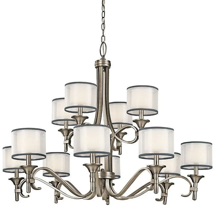 Chandeliers for Low Ceilings to Avoid OvercrowdingLacey Twelve-Light Chandelier