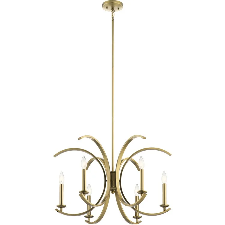 Art Deco Chandeliers for a Retro - Glam LookCassadee Six-Light Chandelier