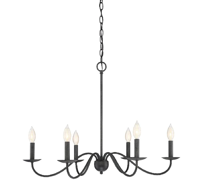 Oversized Chandeliers as a Statement Piece in Living RoomsSix Light Chandelier