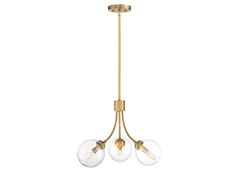 Chandeliers with Venetian Glass for a Luxurious LookThree Light Chandelier