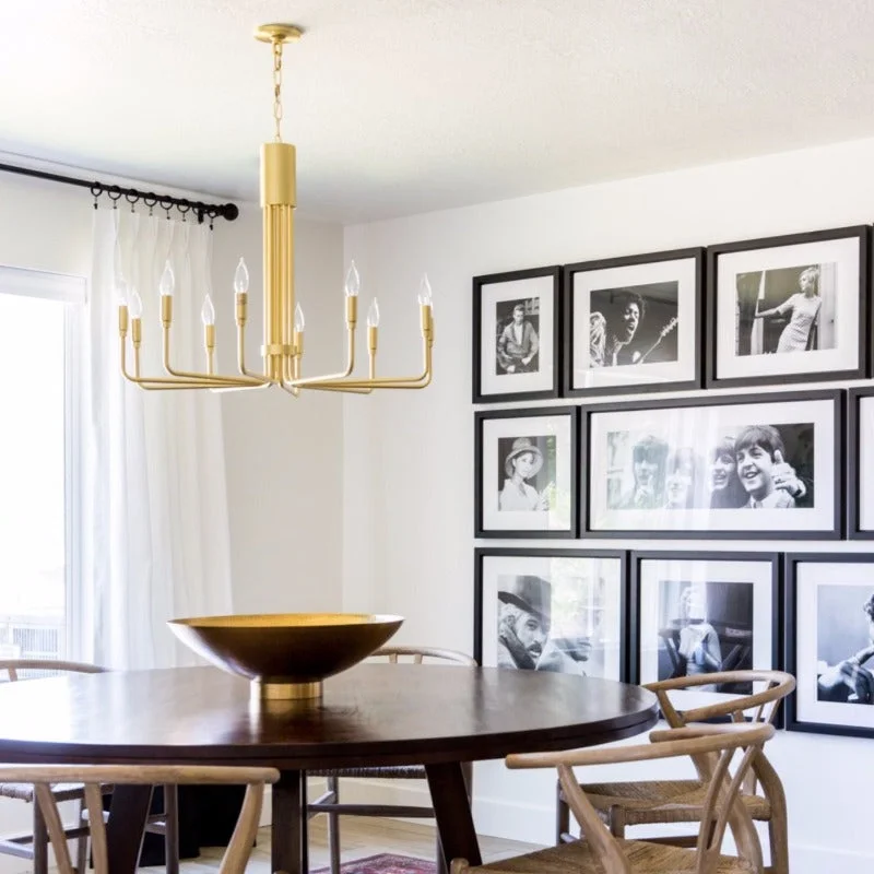 Chandeliers for Living Rooms to Create a Focal PointMid-Century Modern Candelabra Chandelier