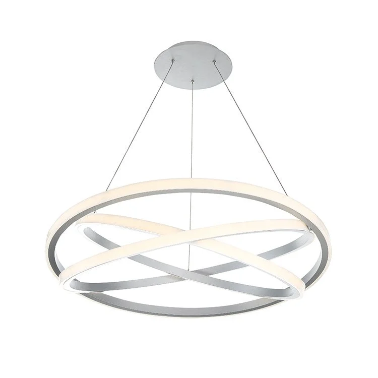 Art Deco Chandeliers for a Retro - Glam LookVeloce Single-Light 36" LED Chandelier 3000K