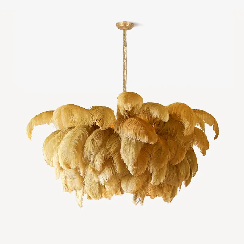 French Country Chandeliers with a Romantic AuraOstrich Feather Chandelier