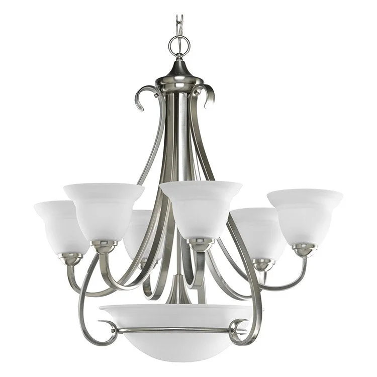 Chandeliers with Murano Glass for a High - End Artistic TouchTorino Six-Light Two-Tier Chandelier