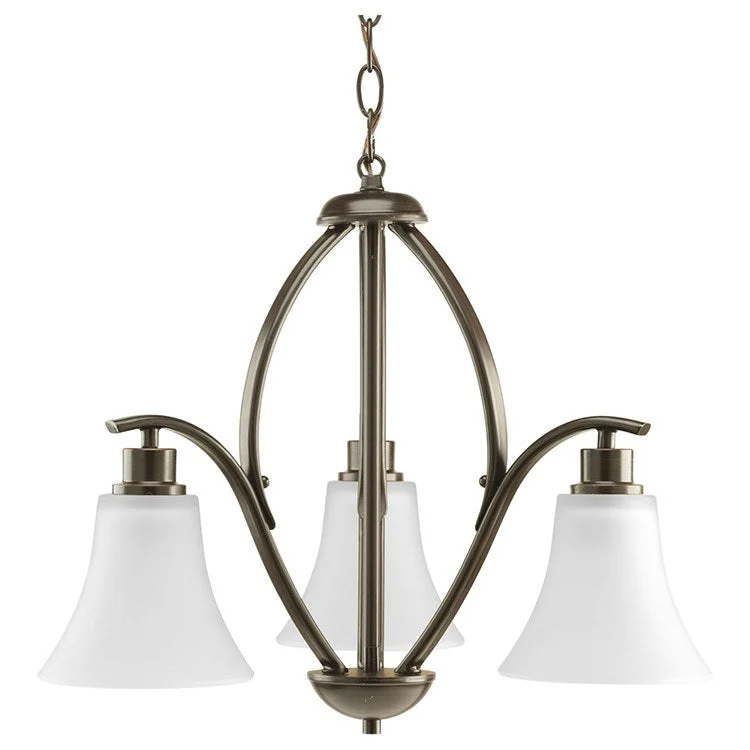 Chandeliers with Metal Frames in Silver FinishJoy Three-Light Chandelier