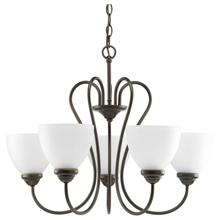 Chandeliers with Adjustable Arms for Directional LightingHeart Five-Light Chandelier