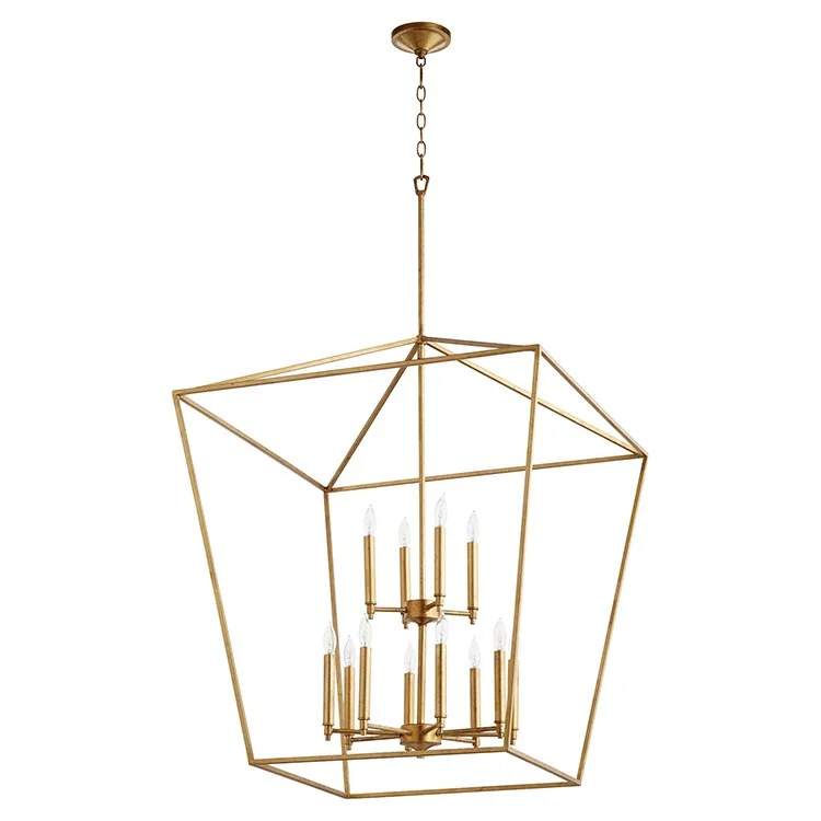 Large Chandeliers for Grand Halls and FoyersGabriel Twelve-Light Two-Tier Foyer Pendant