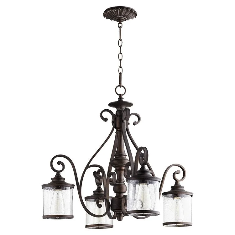 Chandeliers with Adjustable Arms for Directional LightingSan Miguel Four-Light Nook Chandelier