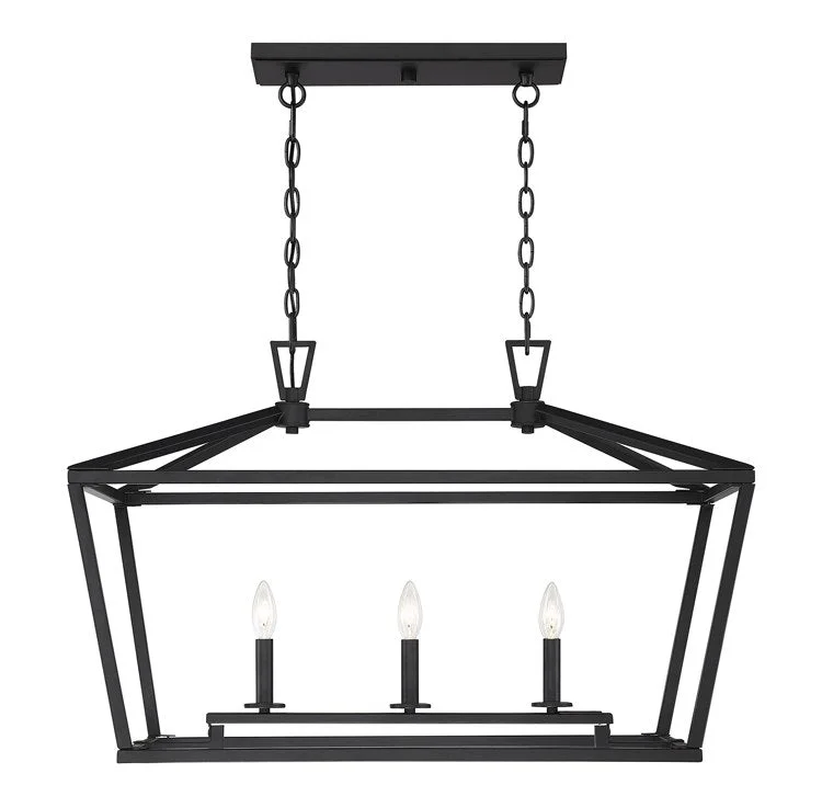 Incandescent Chandeliers for a Warm and Traditional GlowTownsend Three-Light Linear Chandelier