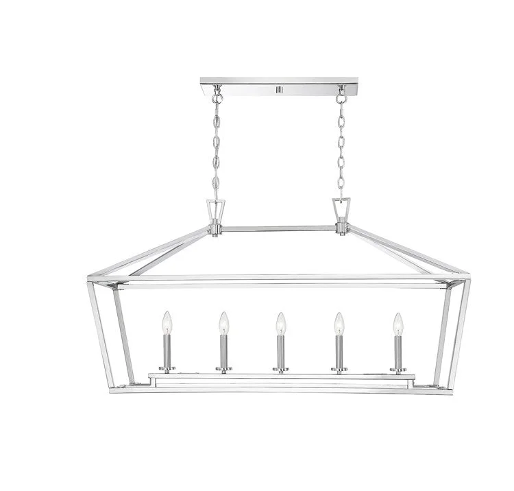 Mini Chandeliers for Adding Charm to Small SpacesTownsend Five-Light Linear Chandelier