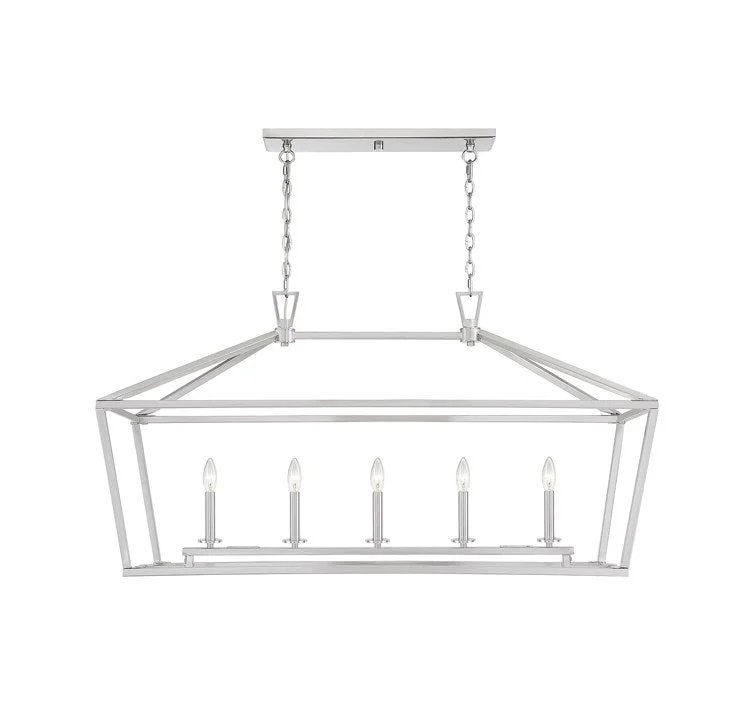 Chandeliers with Candle - Style Bulbs for a Classic AestheticTownsend Five-Light Linear Chandelier