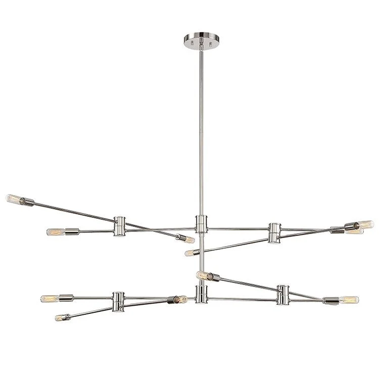 Chandeliers for Dining Rooms to Set the Mood for MealsLyrique Twelve-Light Two-Tier Chandelier