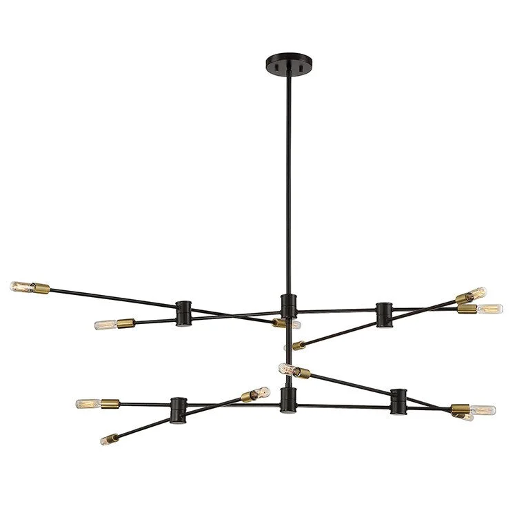 Chandeliers for Dining Rooms to Set the Mood for MealsLyrique Twelve-Light Two-Tier Chandelier