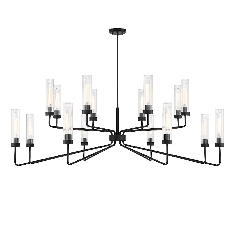 Chandeliers with Metal Frames in Bronze FinishBaker 16 Light Chandelier