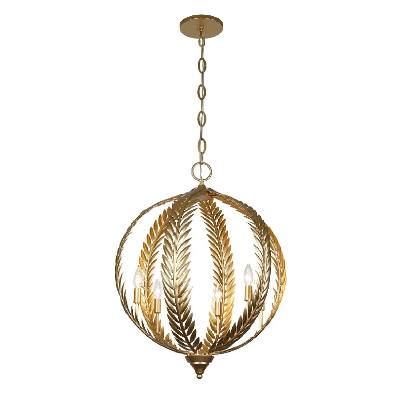 Bohemian - Style Beaded Chandeliers for Eclectic DecorAtlas Six Light Pendant