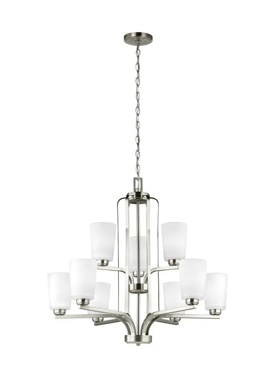 Chandeliers with Pendant Lights for a Stylish LookFranport Nine-Light Two-Tier Chandelier