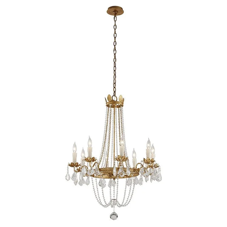 Chandeliers with Metal Frames in Copper FinishViola Eight-Light Medium Chandelier