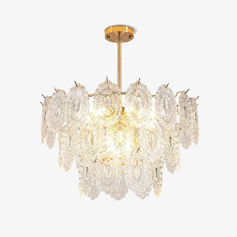 Chandeliers with Multiple Lights for Maximum IlluminationWave Glass Chandelier