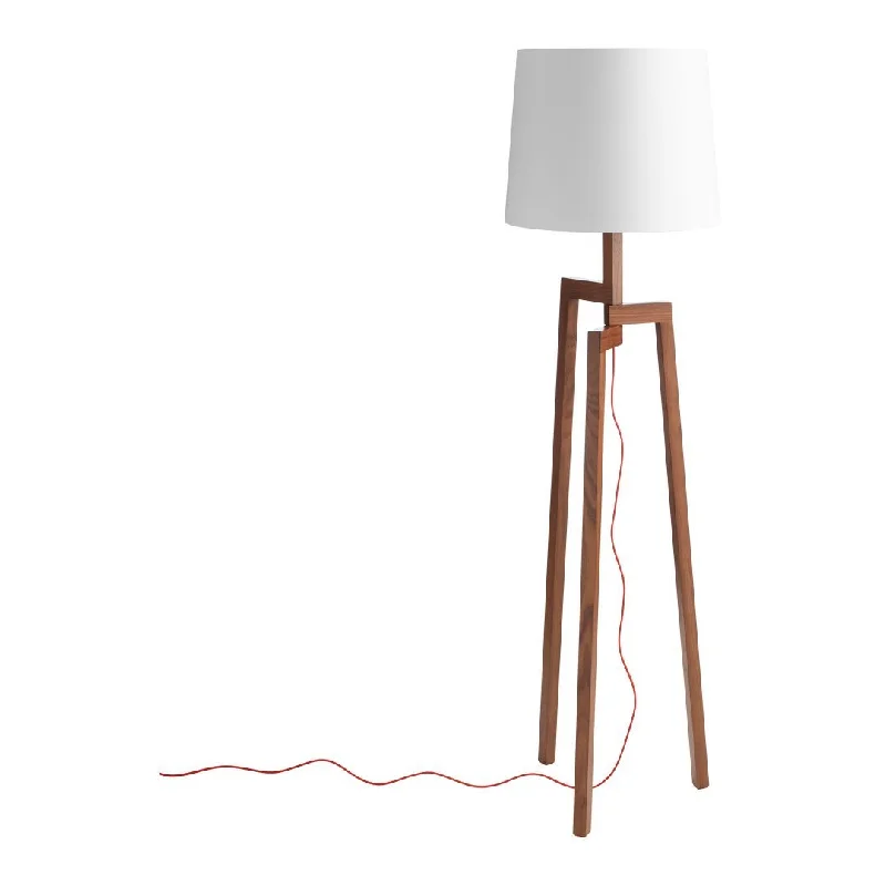 Fabric Floor Lamp with a Linen Shade for a Relaxed AestheticStilt Floor Lamp