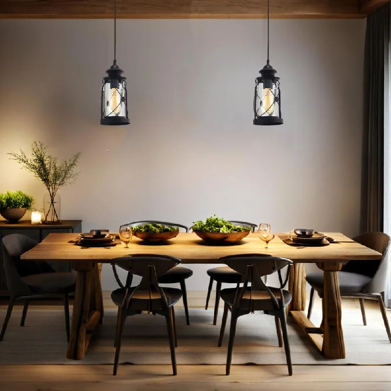 Industrial Lighting for Woodworking FactoriesBradford Pendant Light in Black or Antique Silver